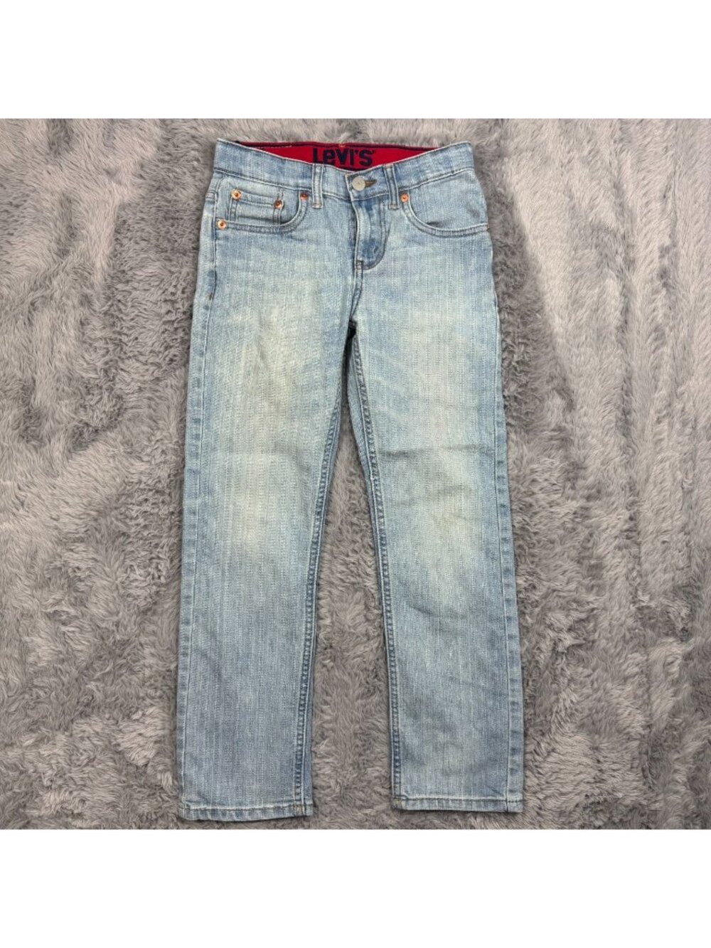 Levi's 514 Jeans Women 8 Blue Cotton Denim Straight Faded Workwear Travel Casual
